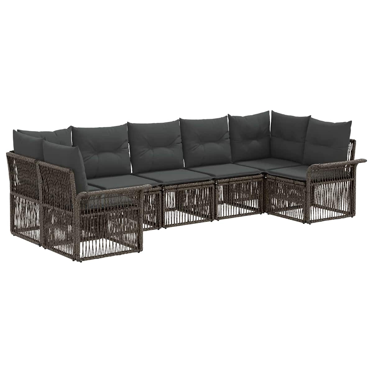 Havesofa Sæt 7 stk. 7-Antal sæder polyrattan - Billede 2