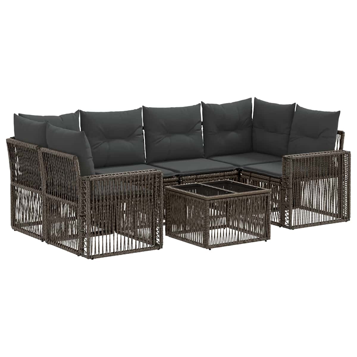 Havesofa Sæt 7 stk. polyrattan - Billede 2