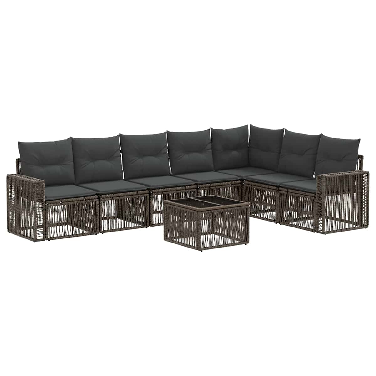 Havesofa Sæt 8 stk. polyrattan - Billede 2