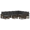 vidaXL Aia Diivanikomplekt 11 tk Hall pol&uuml;rotang