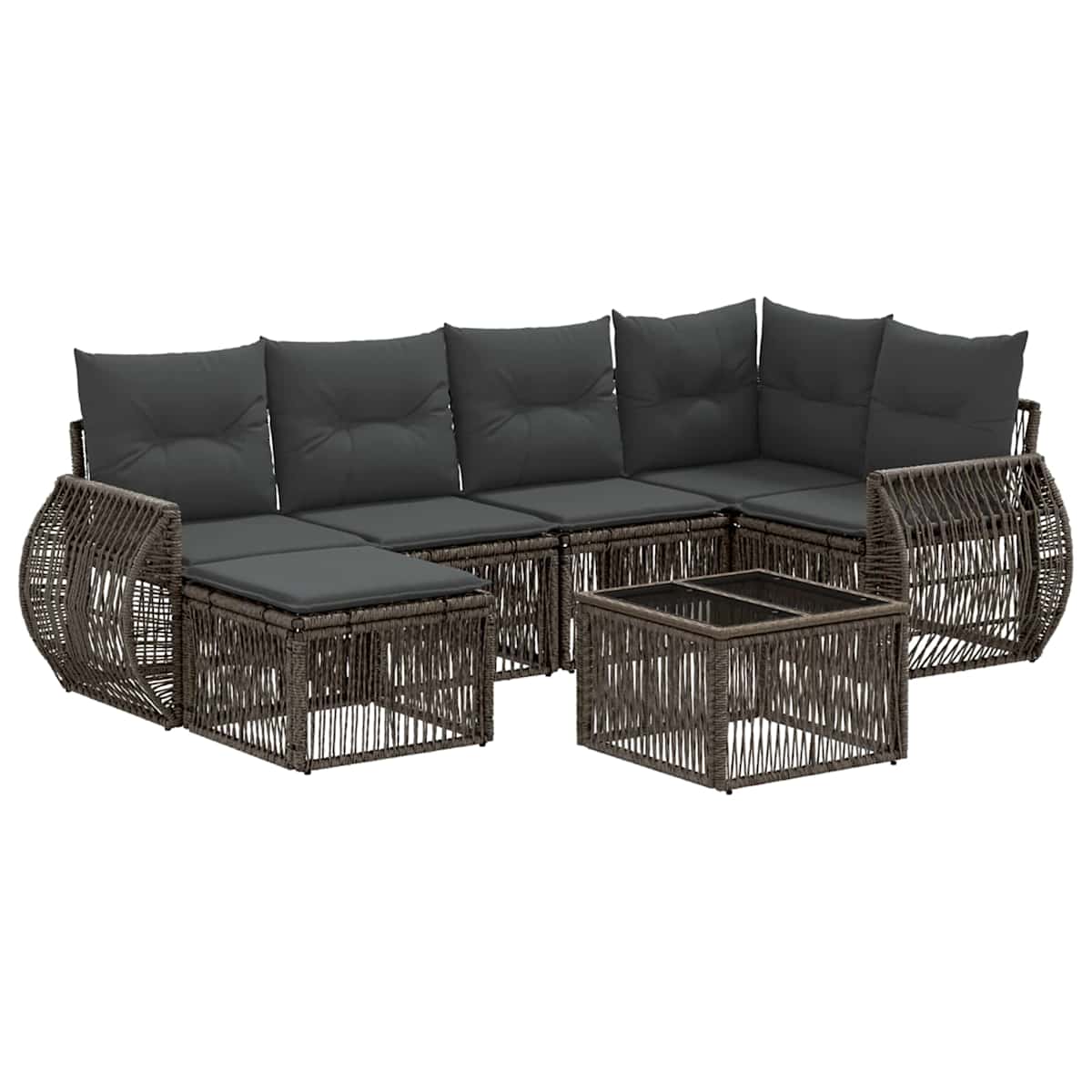 Havesofa Sæt 7 stk. polyrattan - Billede 2