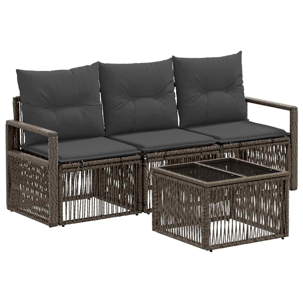 Havesofa Sæt 4 stk. polyrattan - Billede 2