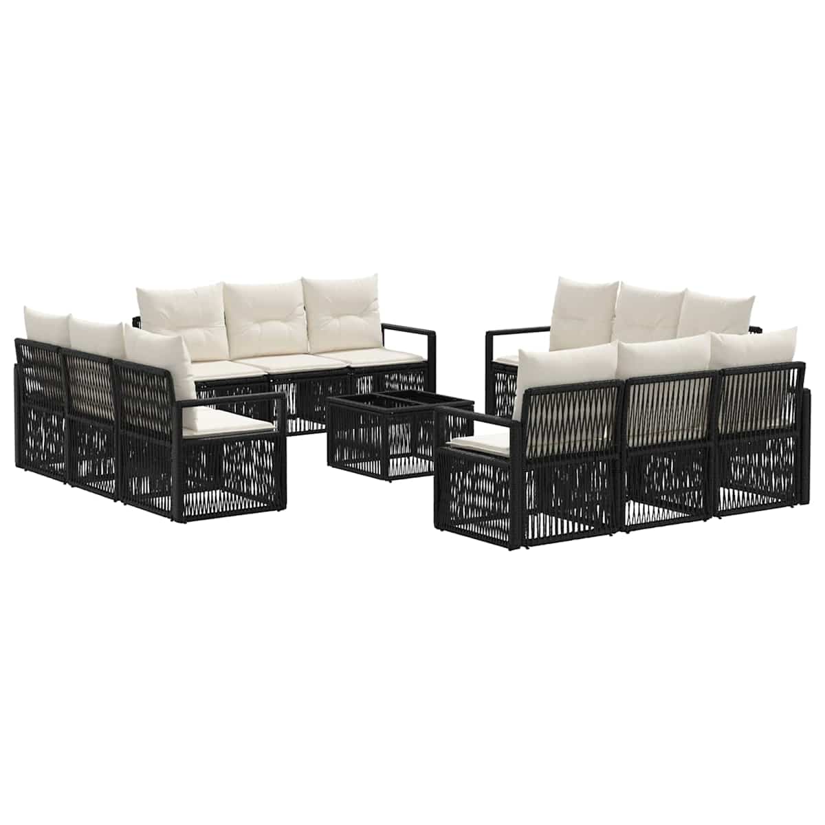 Havesofa Sæt 13 stk. polyrattan - Billede 2