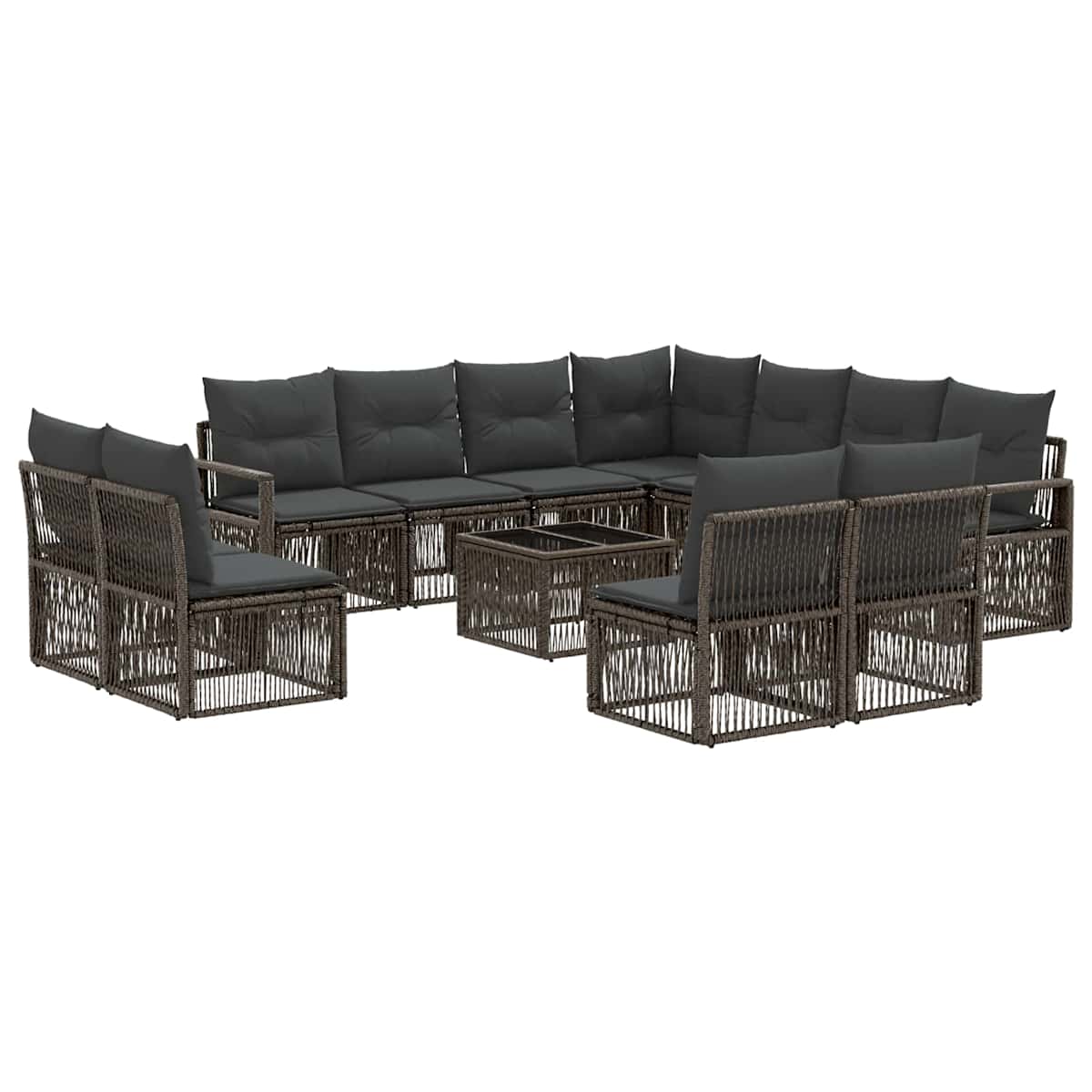 Havesofa Sæt 12 stk. polyrattan - Billede 2