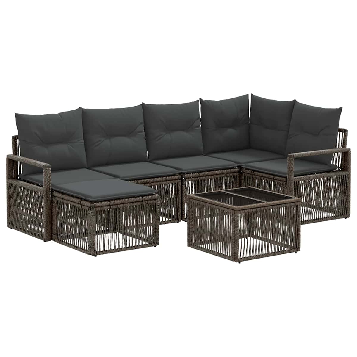 Havesofa Sæt 7 stk. polyrattan - Billede 2