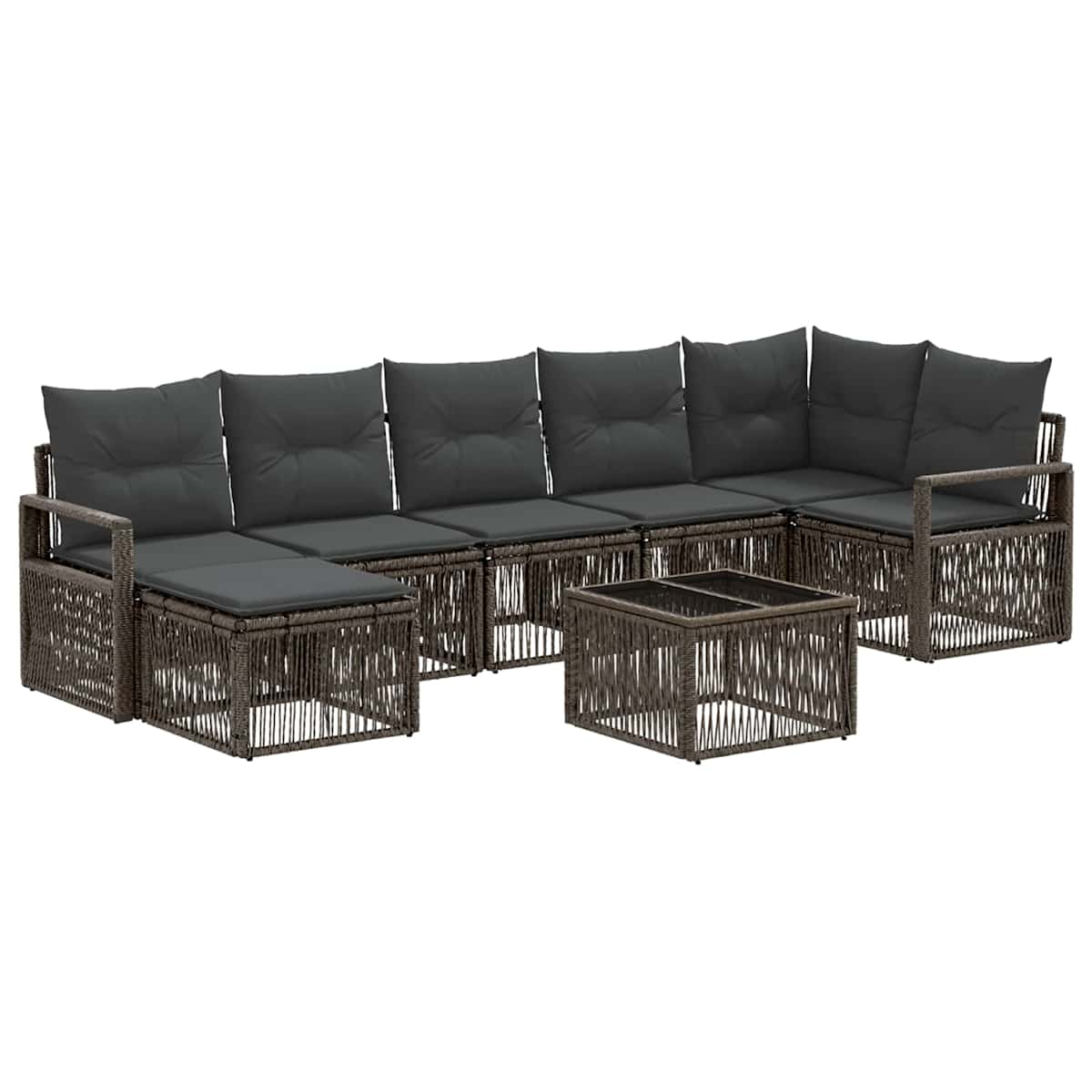 Havesofa Sæt 8 stk. polyrattan - Billede 2
