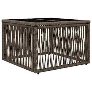 Sada zahradních pohovek 10 pcs Šedá polyratan - obrázek 5
