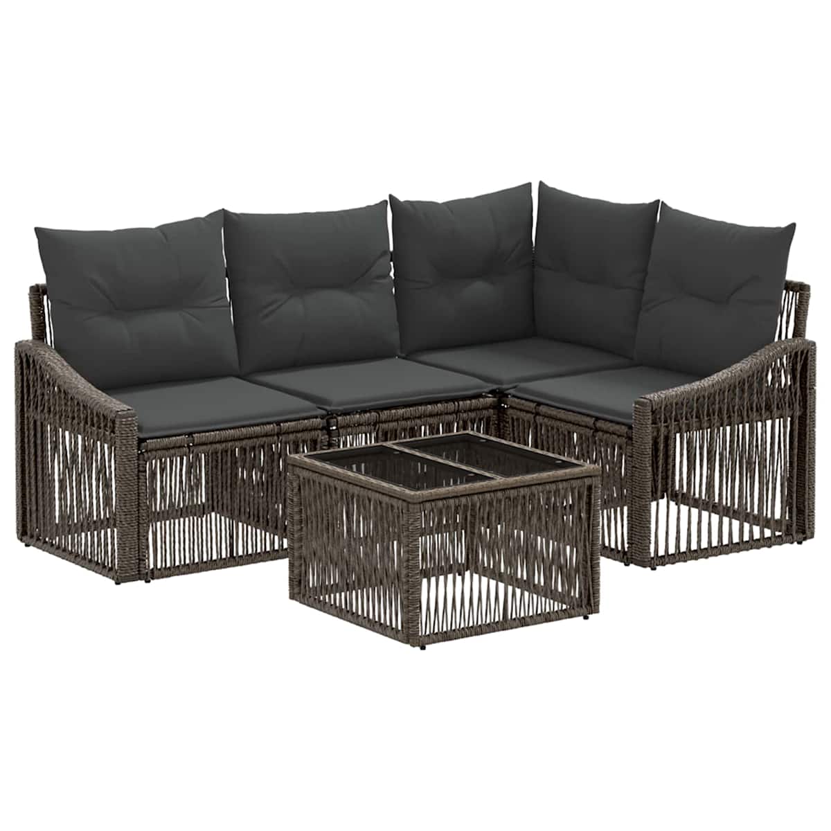 Havesofa Sæt 5 stk. polyrattan - Billede 2