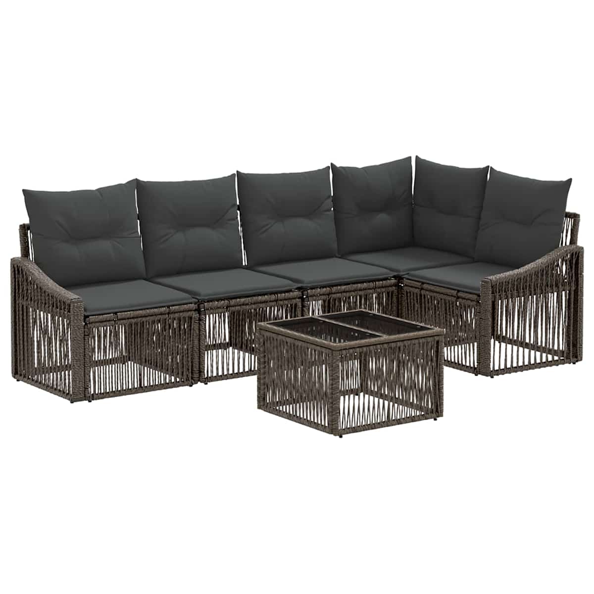 Havesofa Sæt 6 stk. polyrattan - Billede 2