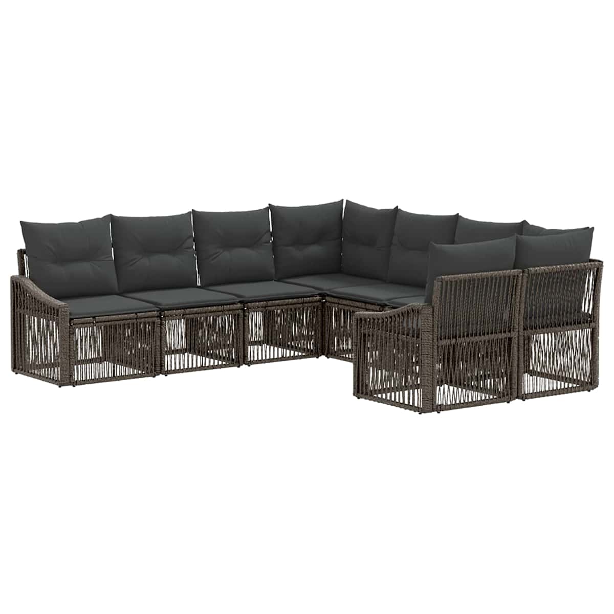 Havesofa Sæt 8 stk. 8-Antal sæder polyrattan - Billede 2
