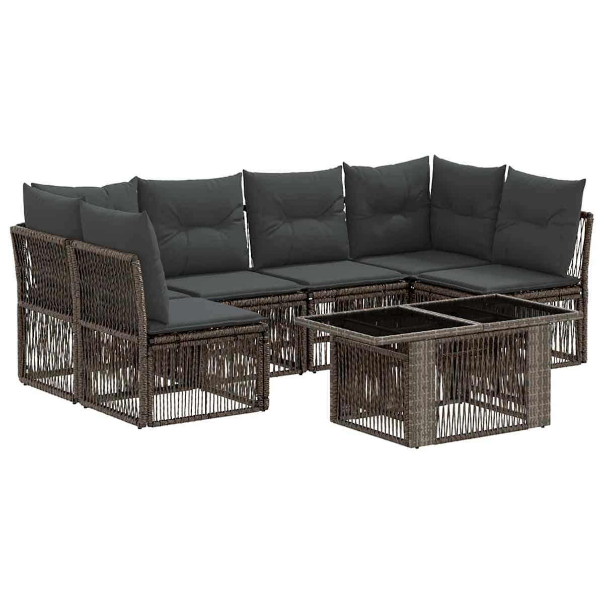 Havesofa Sæt 7 stk. polyrattan - Billede 2