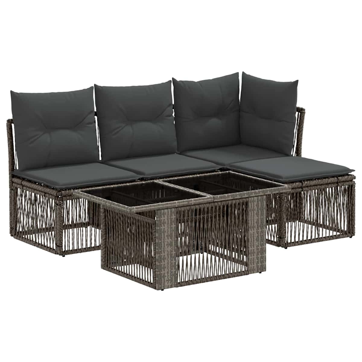 Havesofa Sæt 5 stk. polyrattan - Billede 2