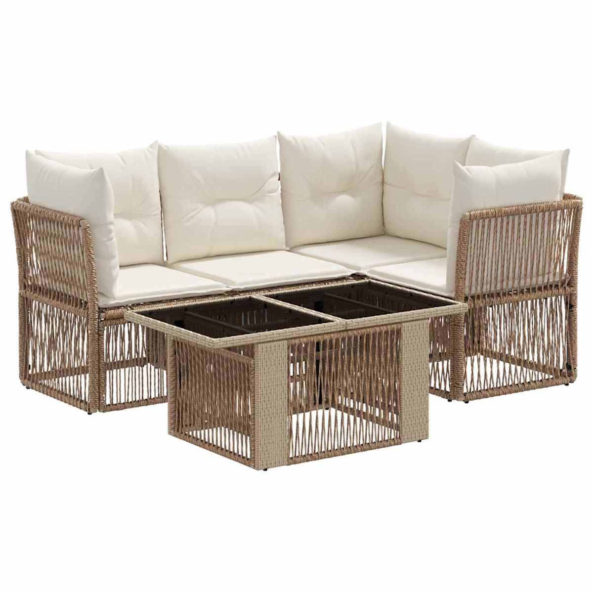 Havesofa Sæt 5 stk. polyrattan - Billede 2