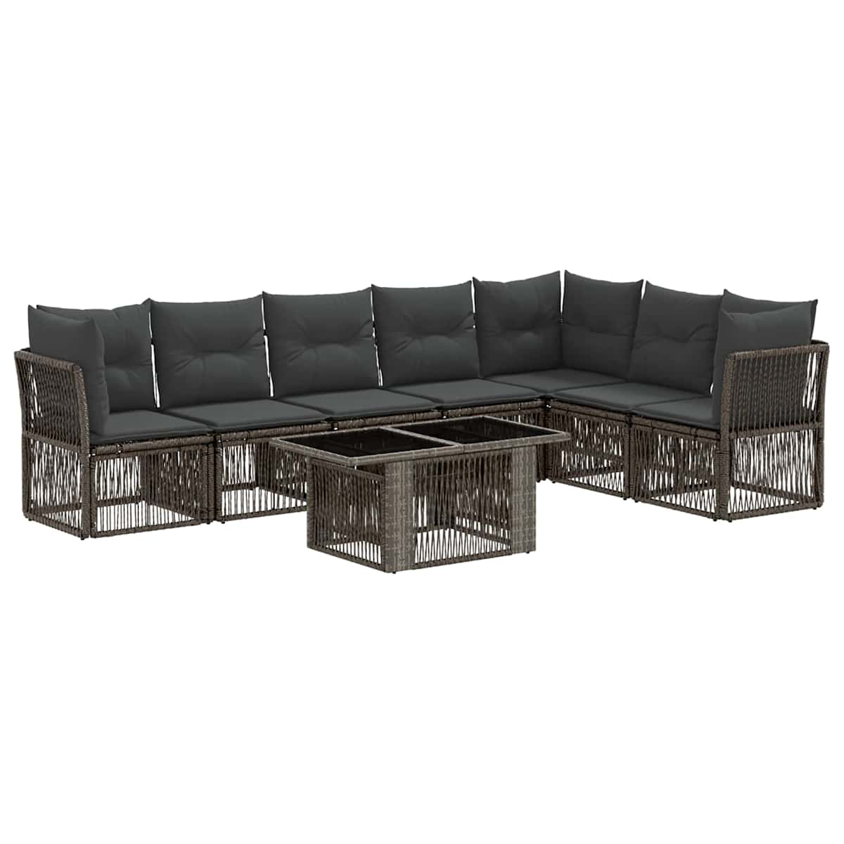 Havesofa Sæt 8 stk. polyrattan - Billede 2