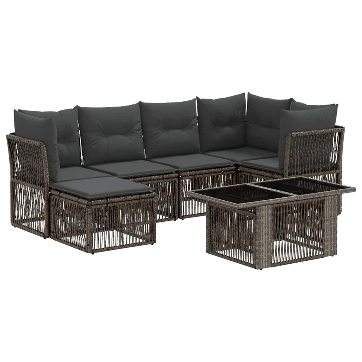 Havesofa Sæt 7 stk. polyrattan - Billede 2