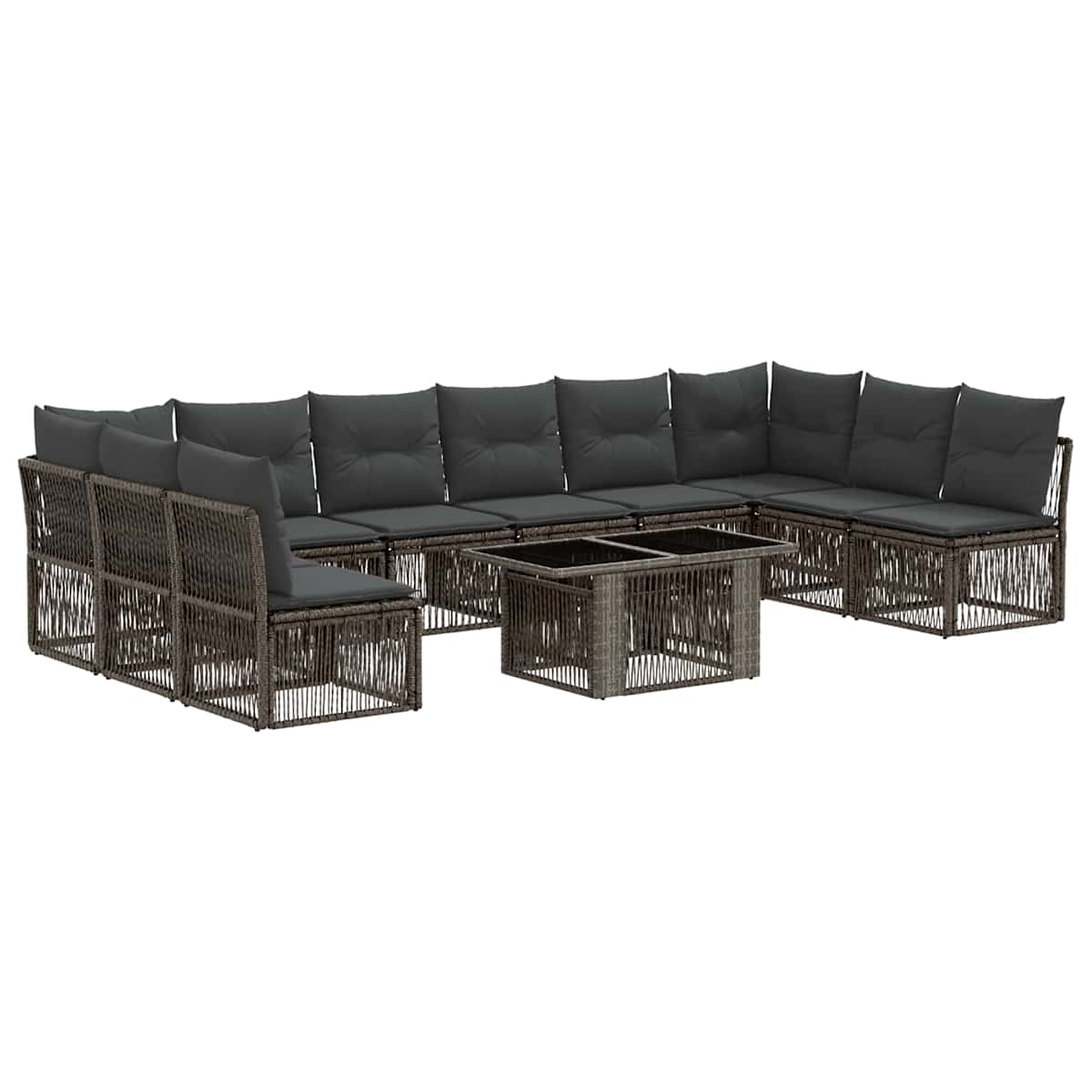Havesofa Sæt 11 stk. polyrattan - Billede 2