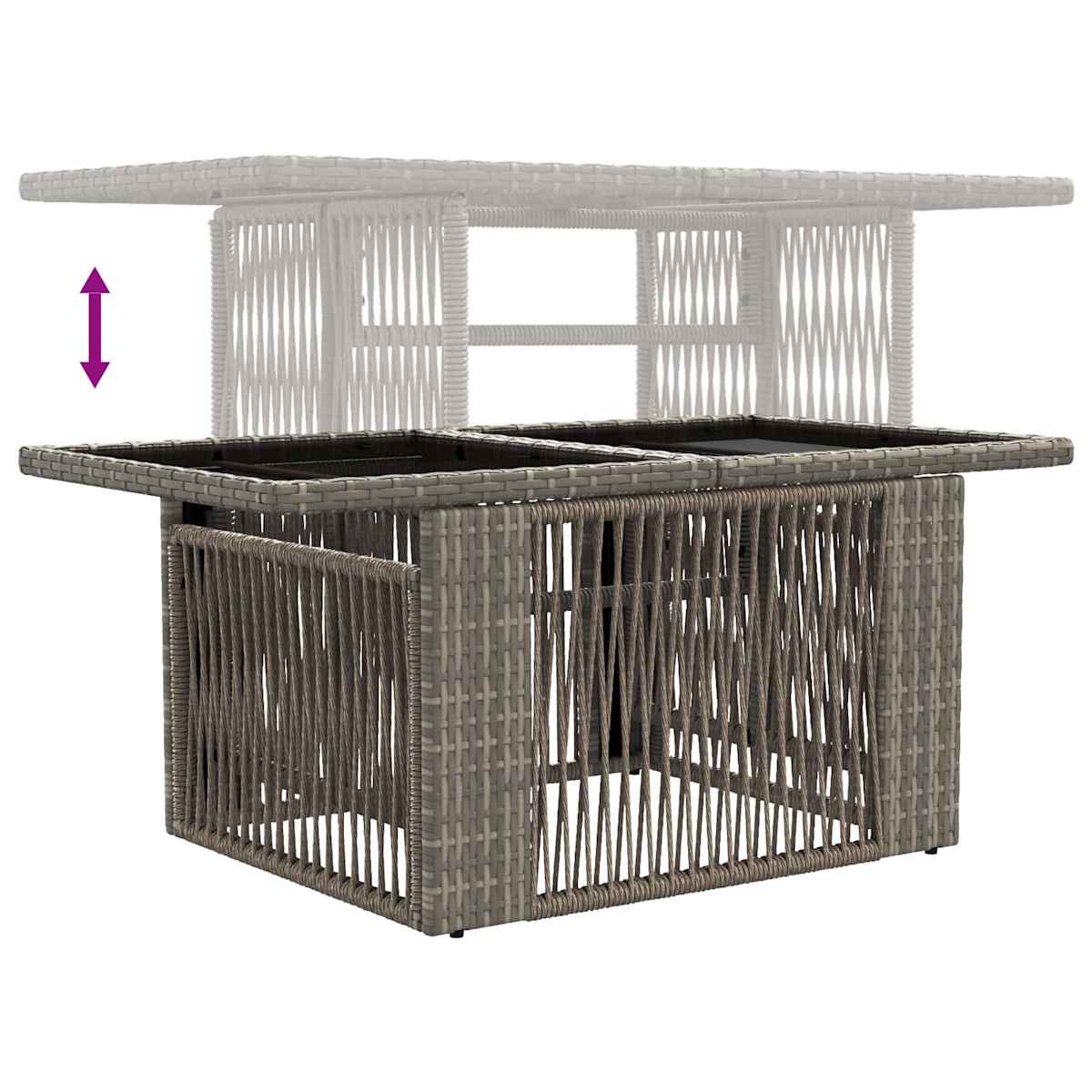 Havesofa Sæt 10 stk. polyrattan - Billede 9