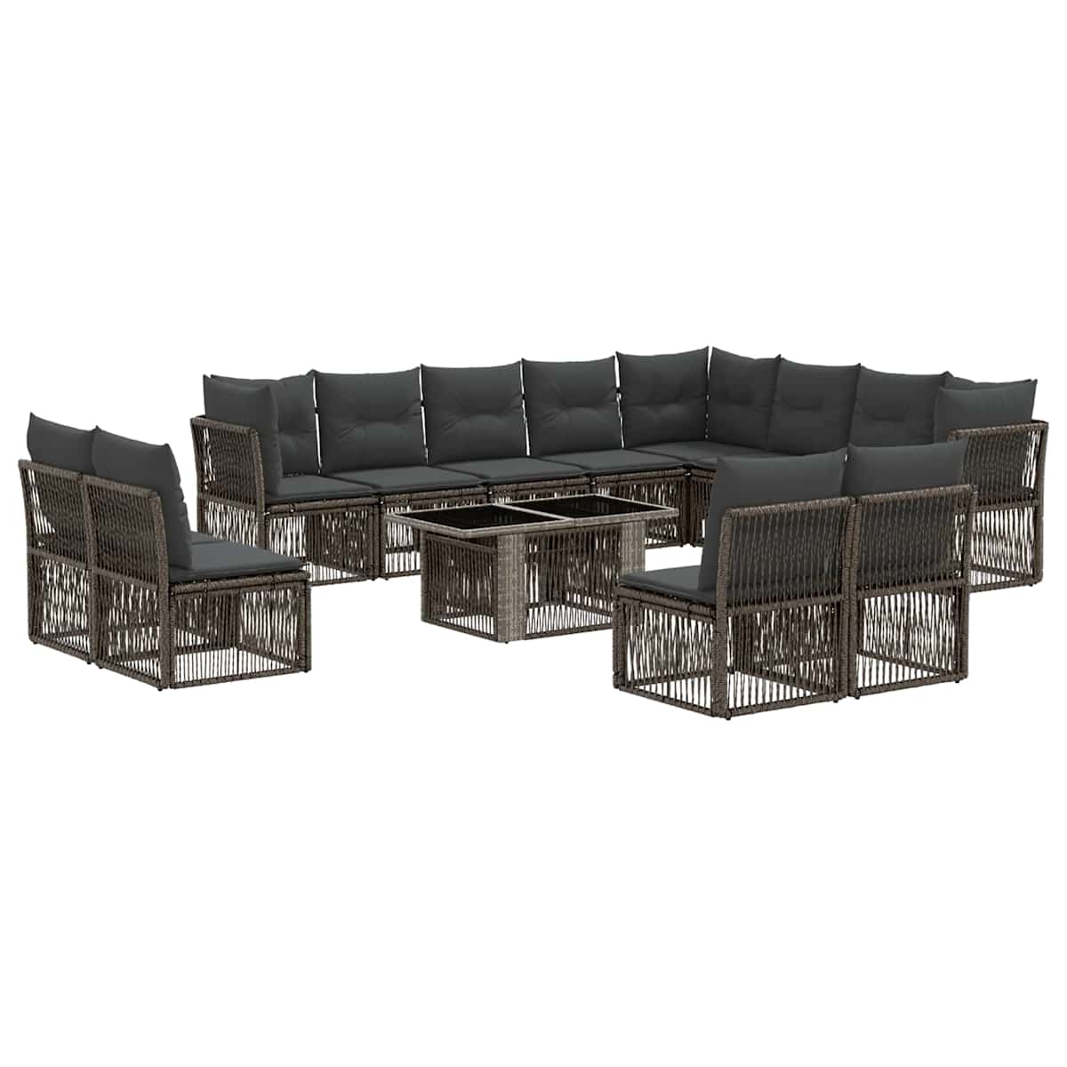 Havesofa Sæt 13 stk. polyrattan - Billede 2
