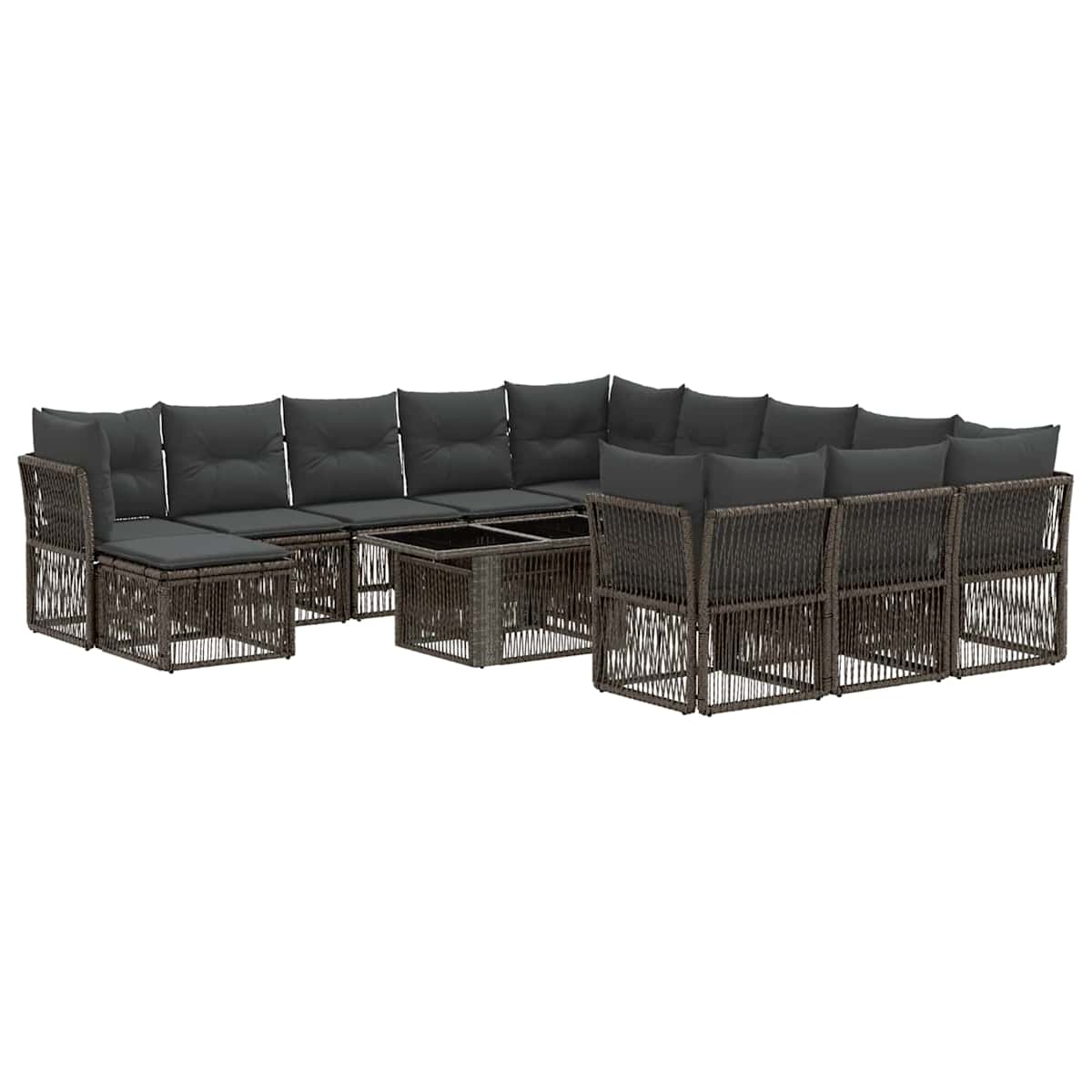 Havesofa Sæt 13 stk. polyrattan - Billede 2