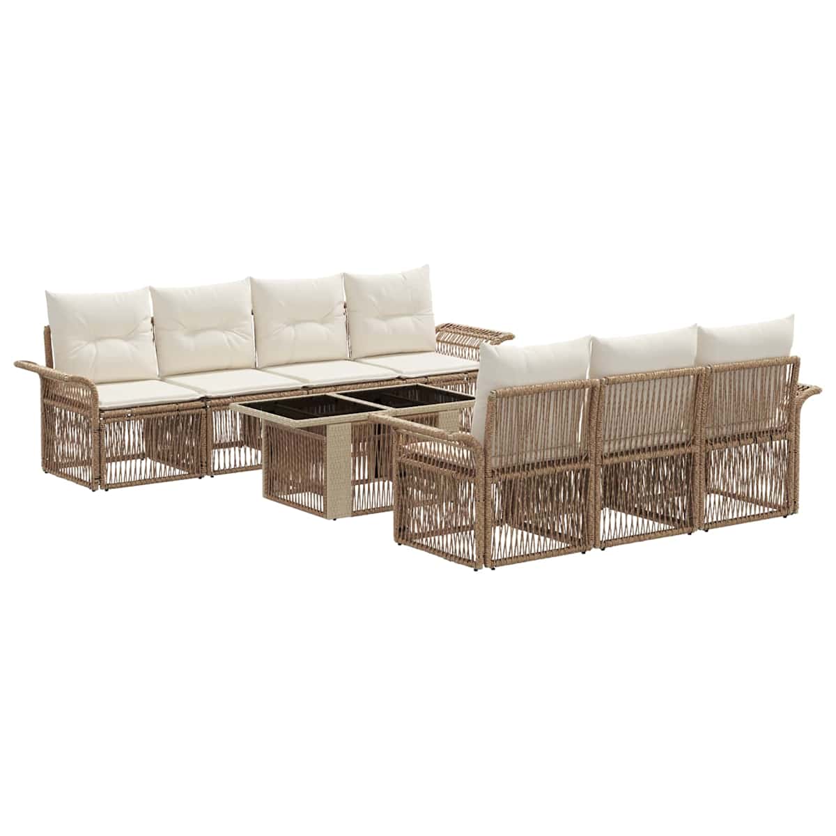 Havesofa Sæt 8 stk. polyrattan - Billede 2