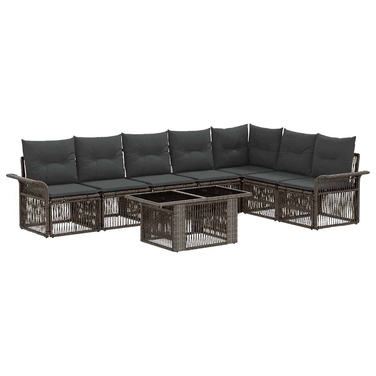 Havesofa Sæt 8 stk. polyrattan - Billede 2