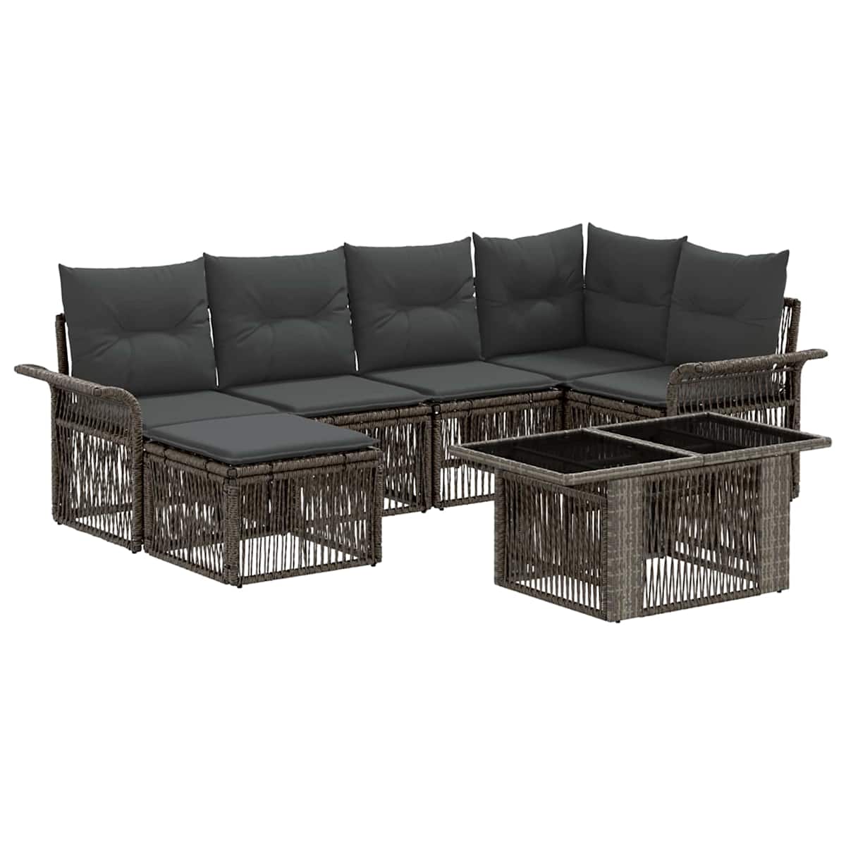 Havesofa Sæt 7 stk. polyrattan - Billede 2