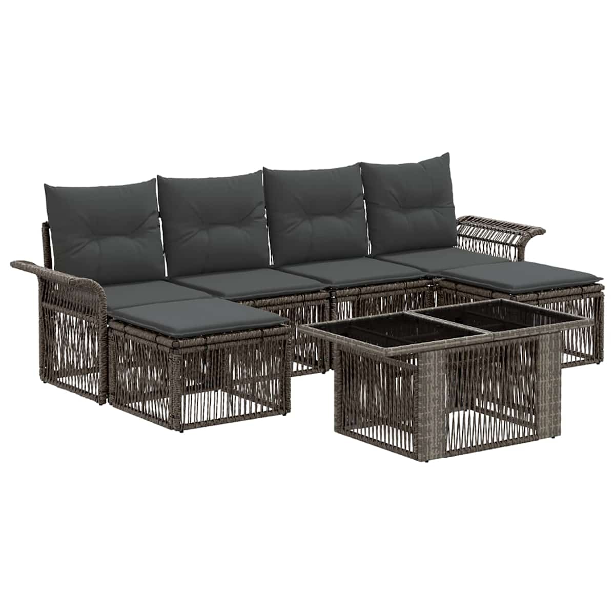 Havesofa Sæt 7 stk. polyrattan - Billede 2