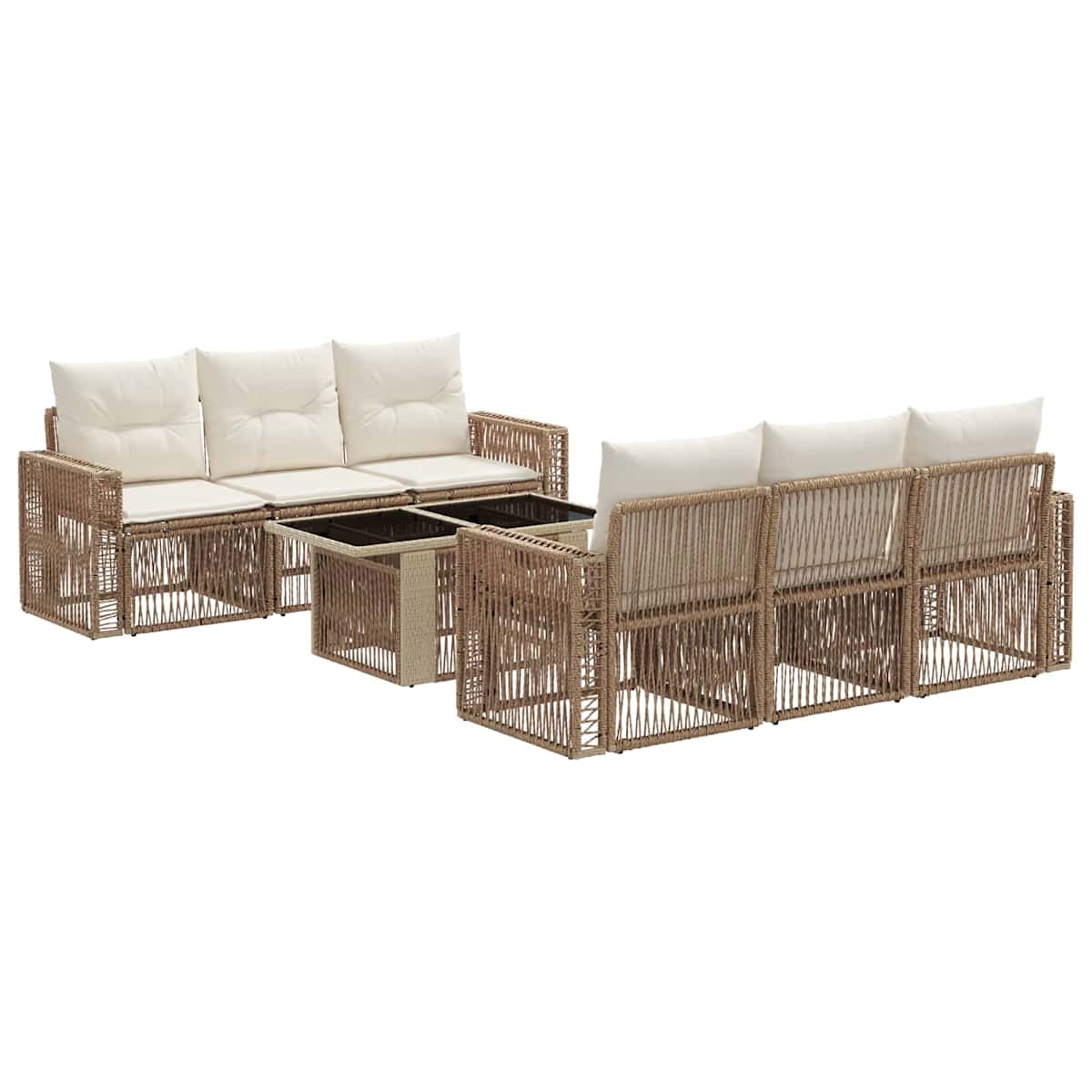 Havesofa Sæt 7 stk. polyrattan - Billede 2