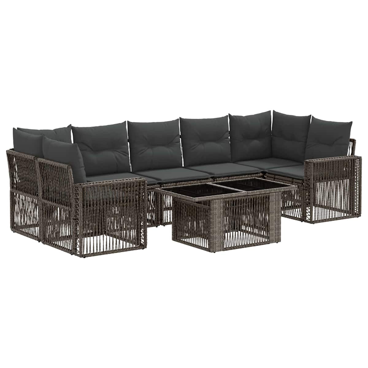Havesofa Sæt 8 stk. polyrattan - Billede 2