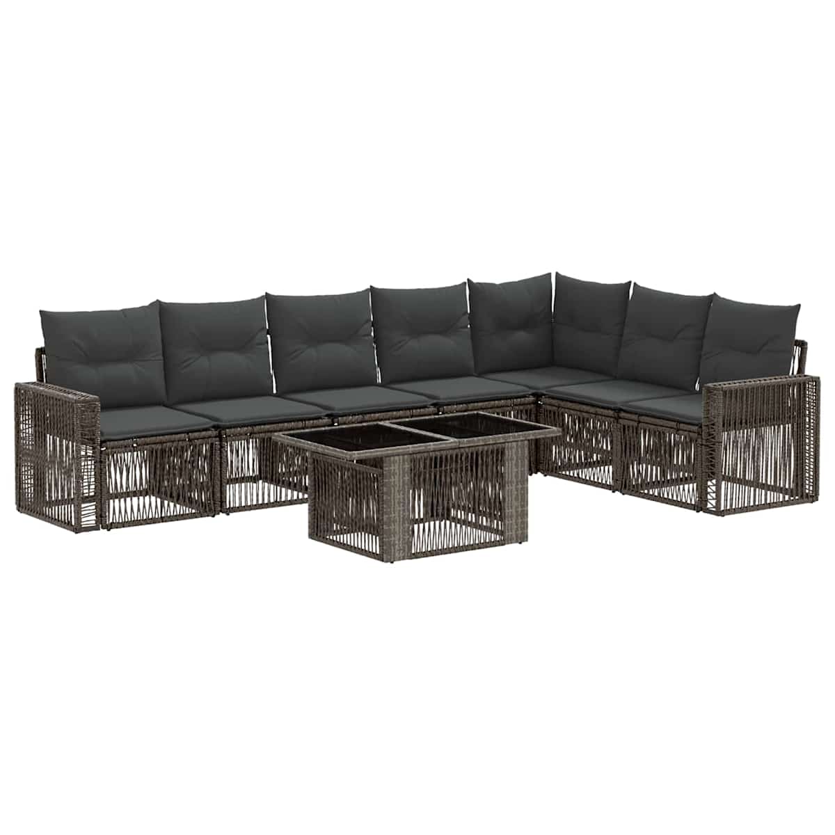 Havesofa Sæt 8 stk. polyrattan - Billede 2