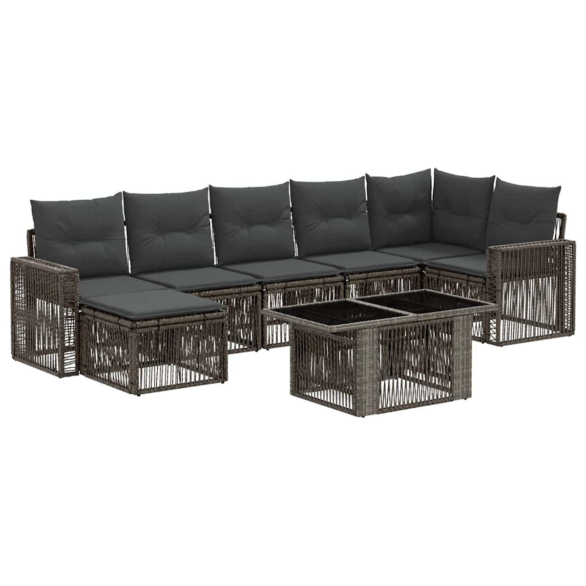 Havesofa Sæt 8 stk. polyrattan - Billede 2