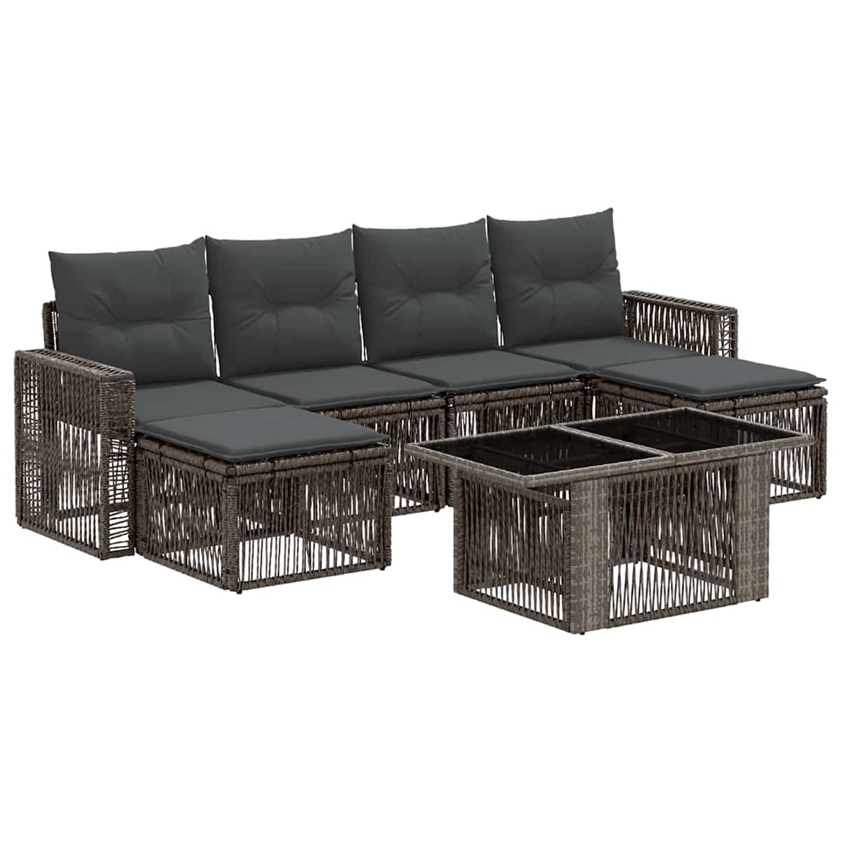 Havesofa Sæt 7 stk. polyrattan - Billede 2