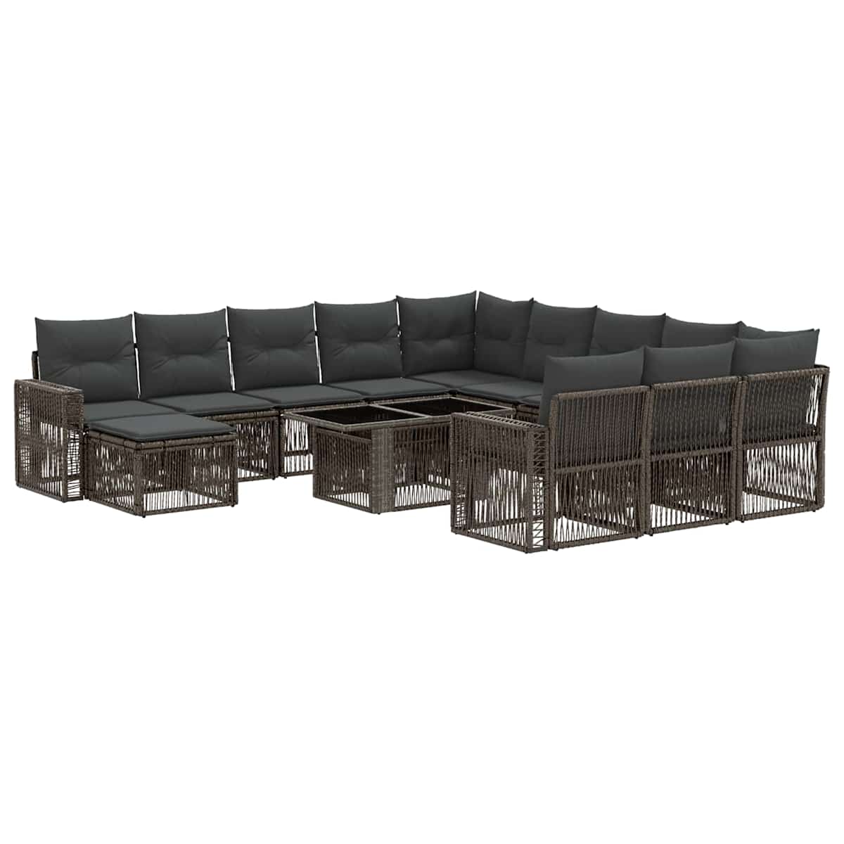 Havesofa Sæt 13 stk. polyrattan - Billede 2