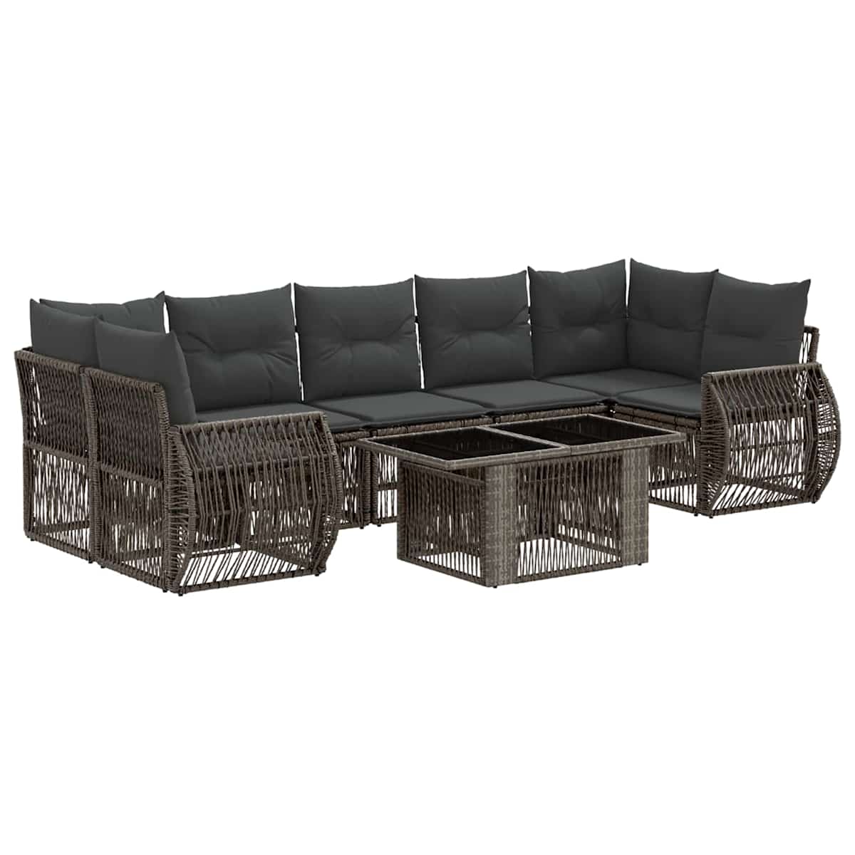 Havesofa Sæt 8 stk. polyrattan - Billede 2