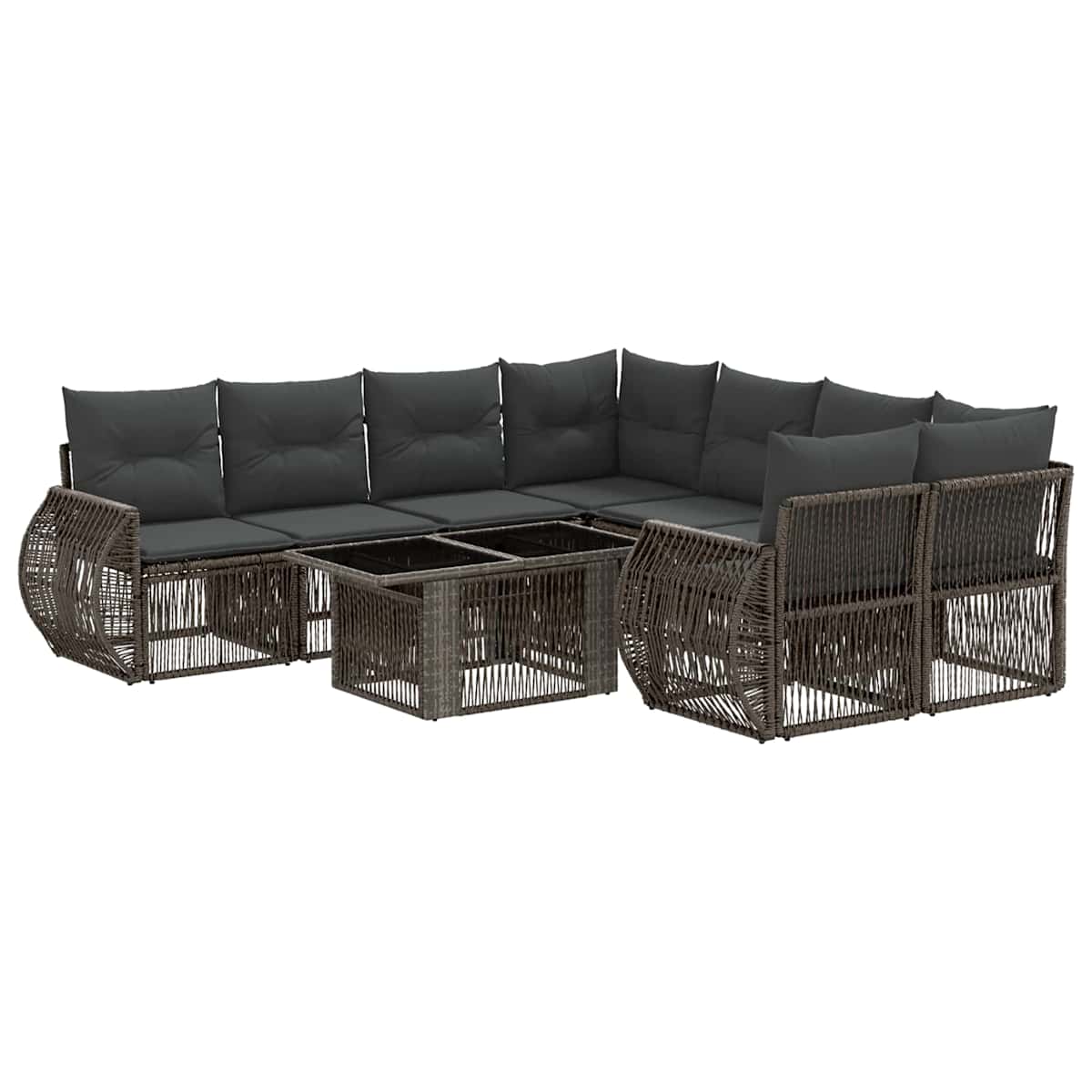 Havesofa Sæt 9 stk. polyrattan - Billede 2