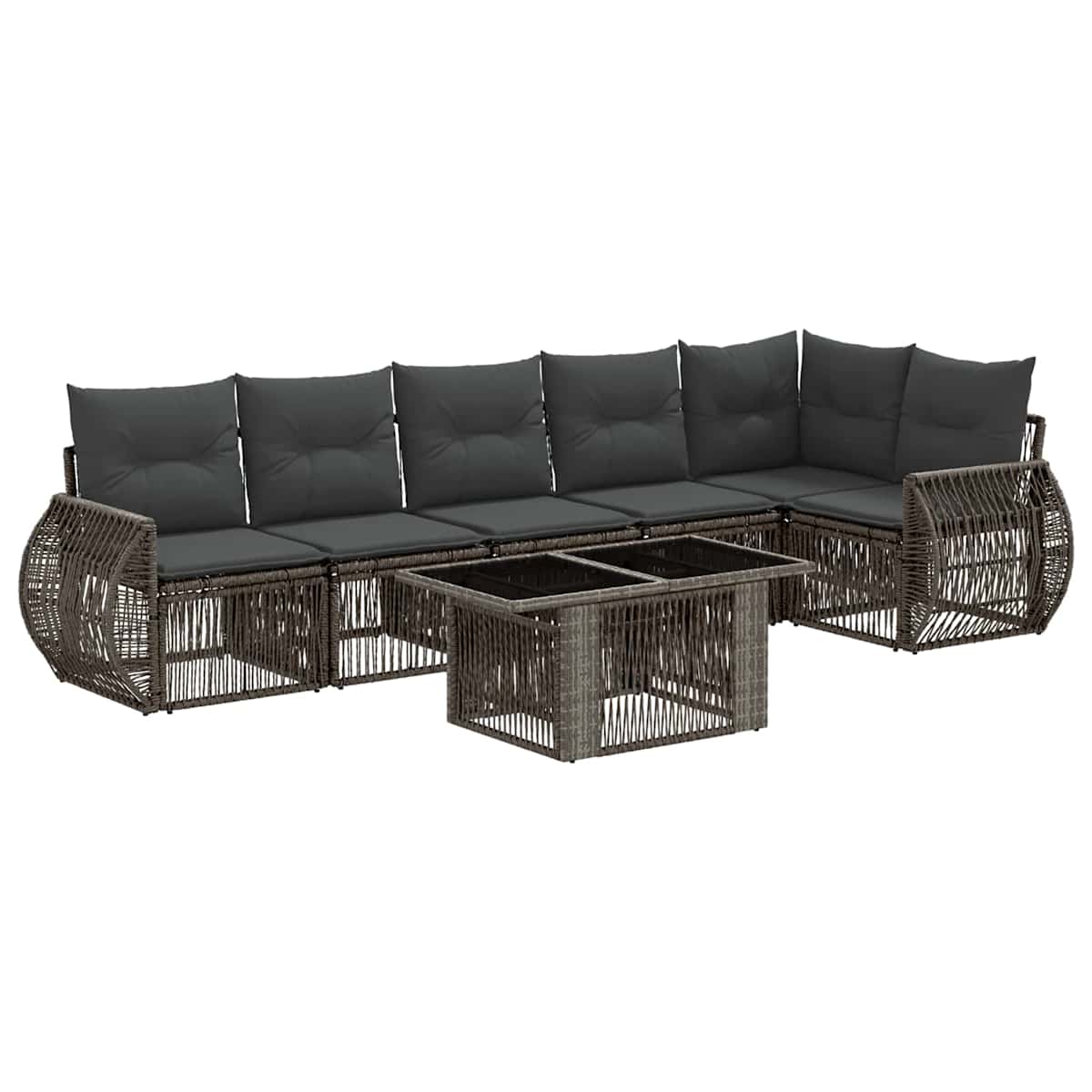 Havesofa Sæt 7 stk. polyrattan - Billede 2