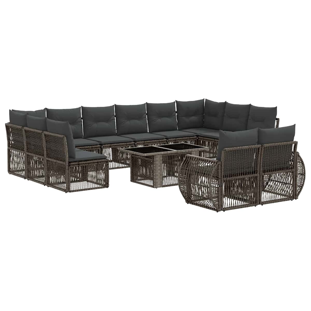 Havesofa Sæt 13 stk. polyrattan - Billede 2