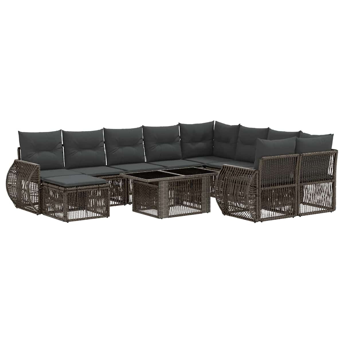 Havesofa Sæt 11 stk. polyrattan - Billede 2