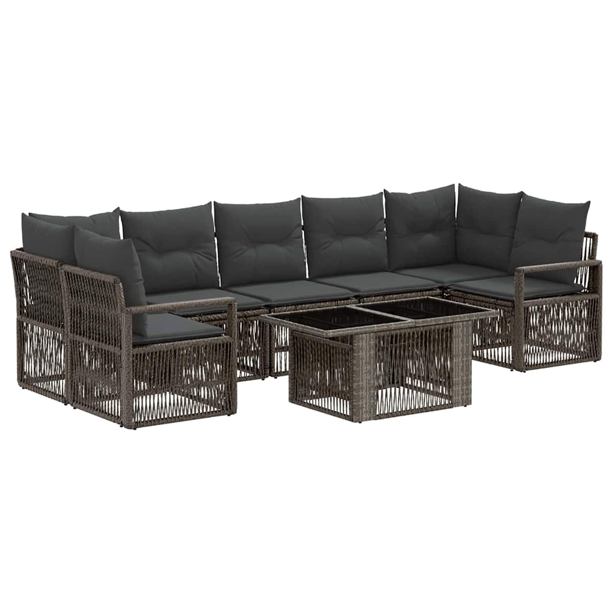 Havesofa Sæt 8 stk. polyrattan - Billede 2
