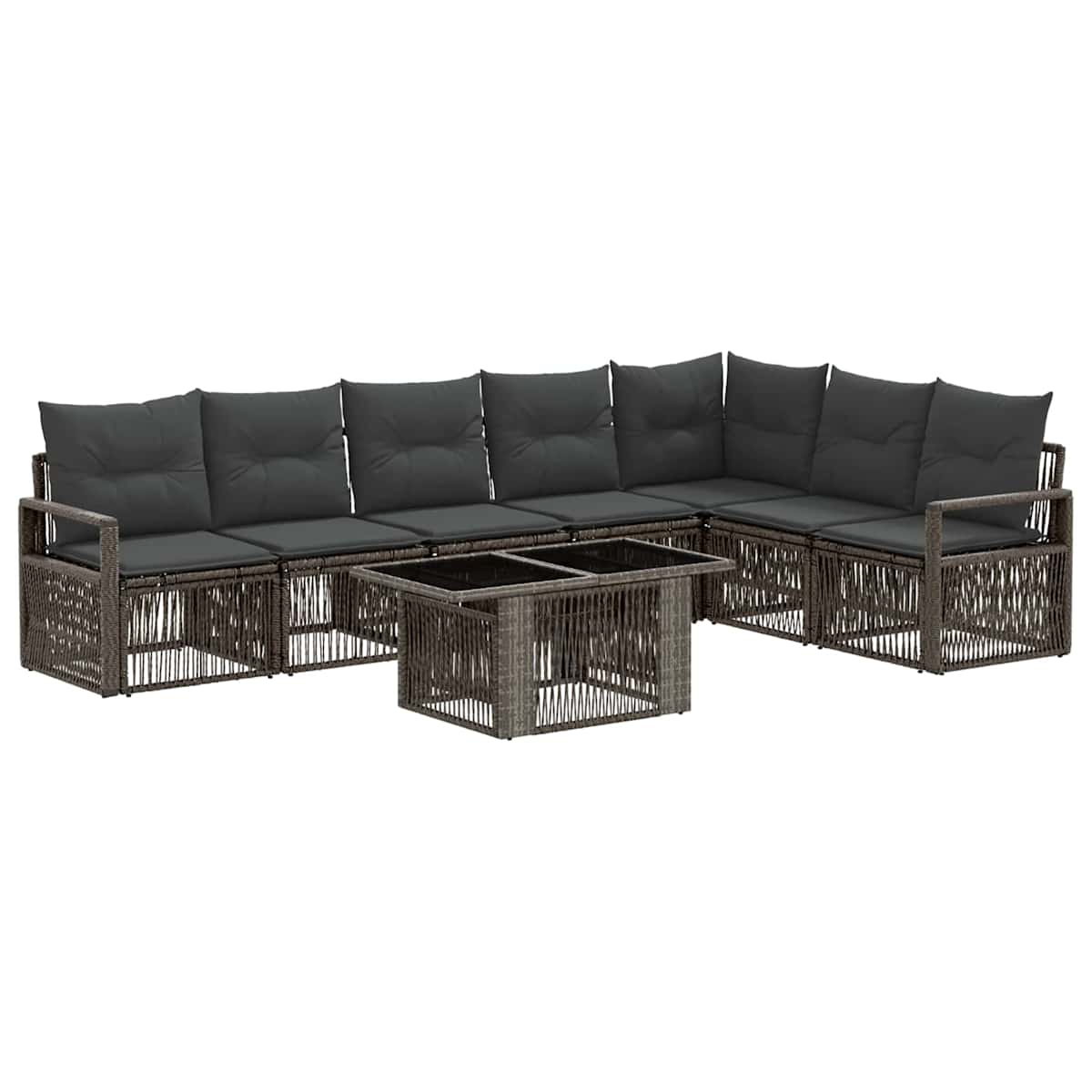 Havesofa Sæt 8 stk. polyrattan - Billede 2