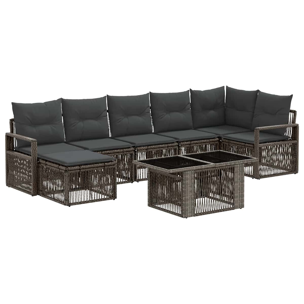 Havesofa Sæt 8 stk. polyrattan - Billede 2