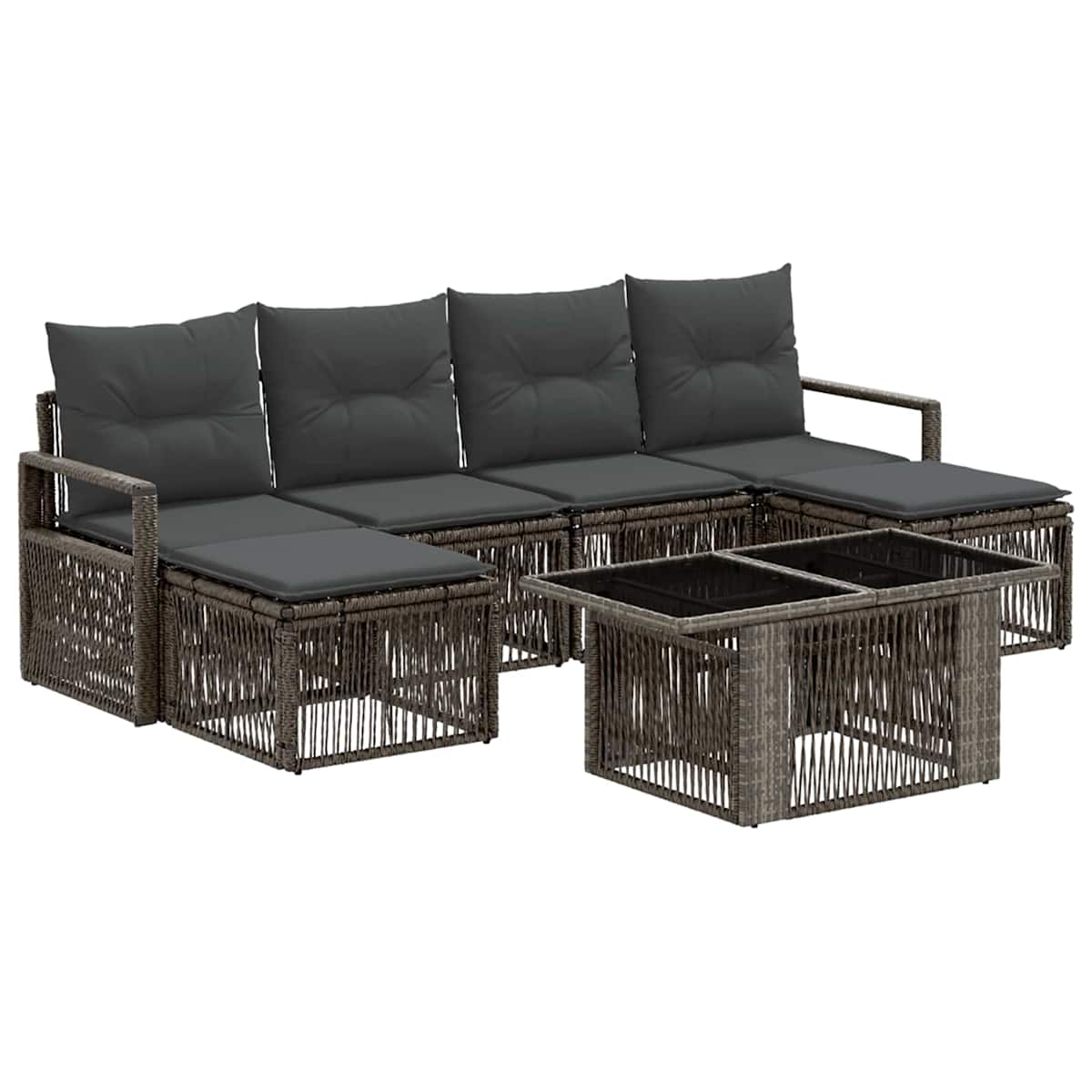 Havesofa Sæt 7 stk. polyrattan - Billede 2