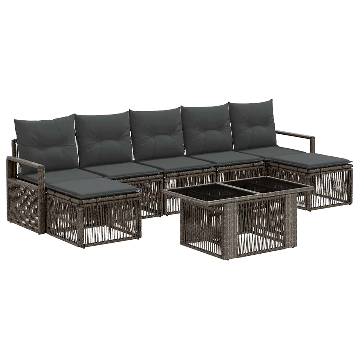 Havesofa Sæt 8 stk. polyrattan - Billede 2