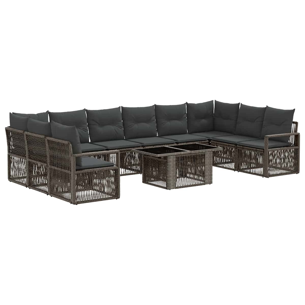 Havesofa Sæt 11 stk. polyrattan - Billede 2