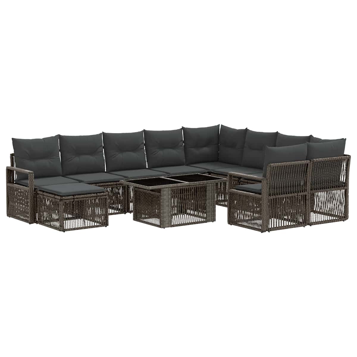 Havesofa Sæt 11 stk. polyrattan - Billede 2