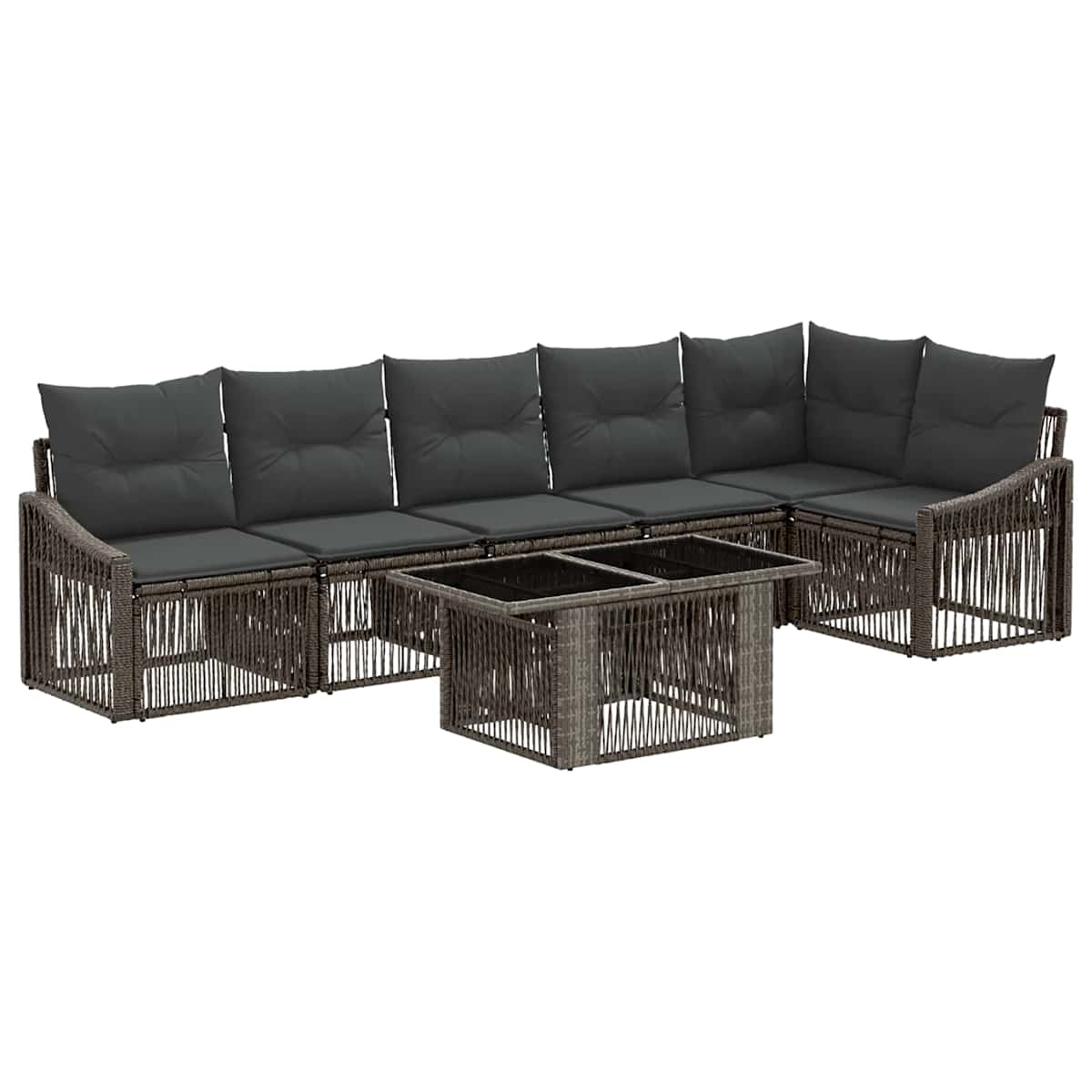 Havesofa Sæt 7 stk. polyrattan - Billede 2