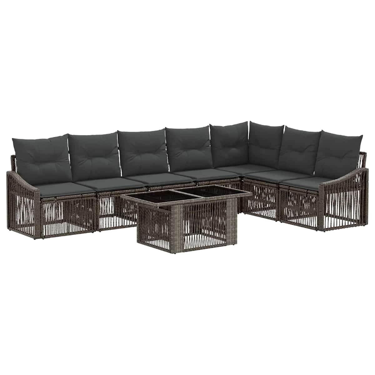 Havesofa Sæt 8 stk. polyrattan - Billede 2