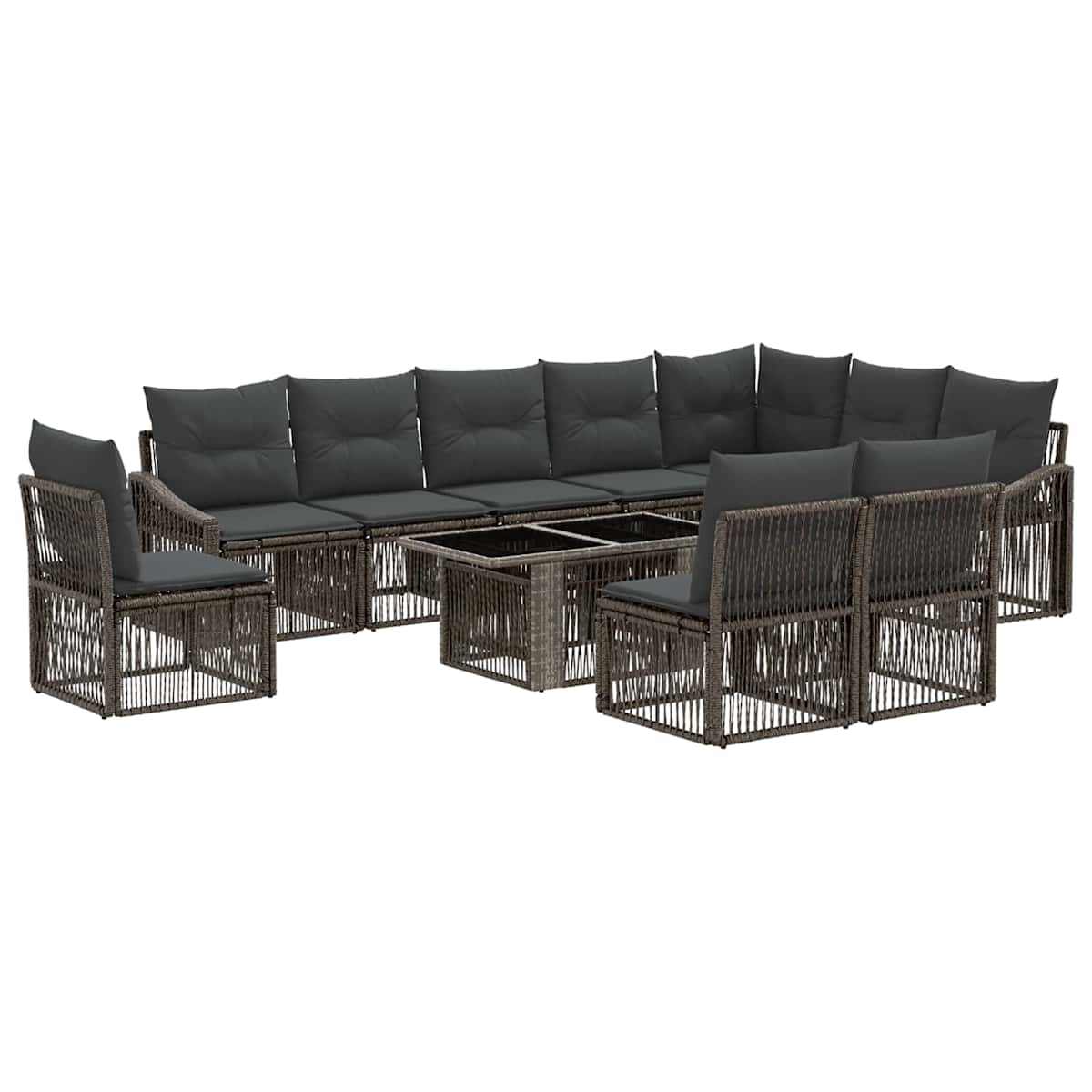 Havesofa Sæt 11 stk. polyrattan - Billede 2
