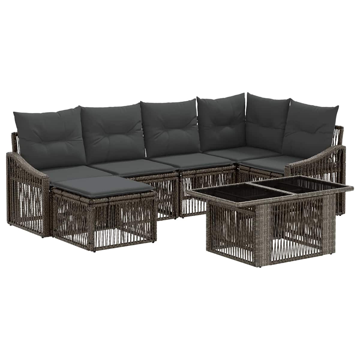 Havesofa Sæt 7 stk. polyrattan - Billede 2