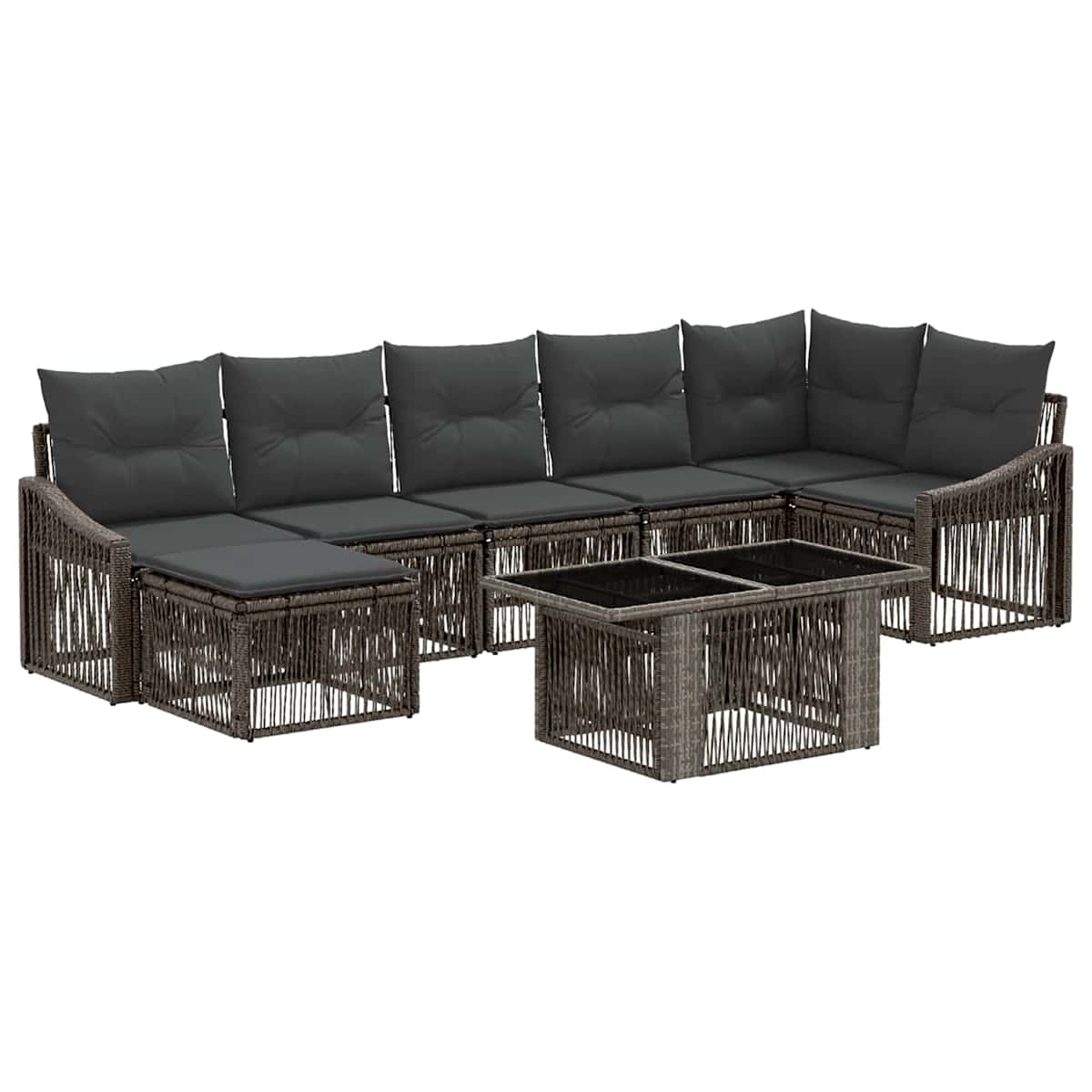 Havesofa Sæt 8 stk. polyrattan - Billede 2